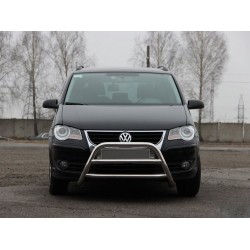Кенгурятник WT022 (нерж) для Volkswagen Touran 2003-2010 гг