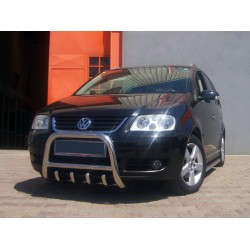 Кенгурятник QT006 (нерж) для Volkswagen Touran 2003-2010 гг