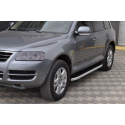 Боковые пороги Fullmond (2 шт, алюм) для Volkswagen Touareg 2002-2010 гг