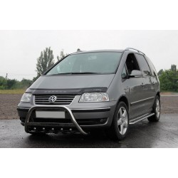 Кенгурятник WT004 (нерж) 51 мм для Volkswagen Sharan 1995-2010 рр