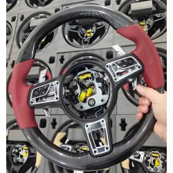 Руль (2006-2010, Карбон -2025 красный) для Porsche Cayenne
