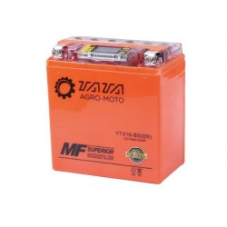 Акумулятор гелевий TT AGRO MOTO 16АH UTX16-BS, 150*87*161 мм, оранжевий, з дисплеєм