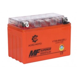 Акумулятор гелевий TT AGRO MOTO YTX9-BS 9АH, 150*87*107mm помаранчевий