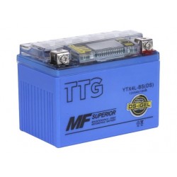 Акумулятор гелевий YTX4L-BS 4AH 113*70*85 мм синій, З ДИСПЛЕЄМ TTG - OUTDO
