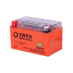 Аккумулятор 7АH-YTX7A-BS OUTDO гелевый С ИНДИКАТОРОМ 150*86*94mm оранжевый