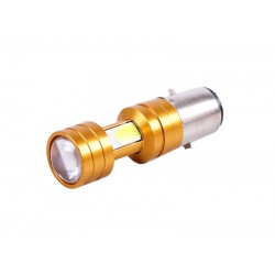 Лампа фары диодная 2 кристалла линза Н6 BA20D 12V 35/35W - LED - АМ