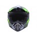 Шлем детский мотоциклетный закрытый MD-905 VIRTUE (черно-салатовый, size XS)