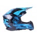 Шлем детский мотоциклетный кроссовый MD-911 VIRTUE (черно-голубой, size XS)