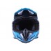 Шлем мотоциклетный кроссовый MD-911 VIRTUE (черно-голубой, size L)