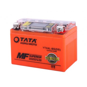 Аккумулятор 4АH YTX4L-BS OUTDO гелевый 113*70*85mm С ДИСПЛЕЕМ оранжевый