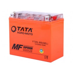 Аккумулятор YT20L-4 OUTDO 18АH гелевый 177*87*155mm оранжевый