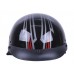 Шлем каска мотоциклетный MD-513 ТАТА (черный глянцевый, size L)