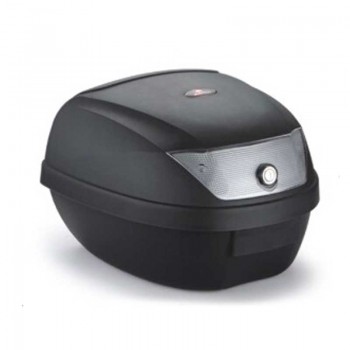 Кофр (багажник) для мотоцикла задній WHITE REF YM-0807 (V-28L) 39.5×39.5×30 чорний