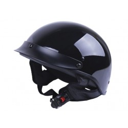 Шлем мотоциклетный VIRTUE MD-513, черный глянцевый, size L